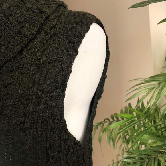 Mine Olive Green Sweater Dress - Small - Picture 4 of 8